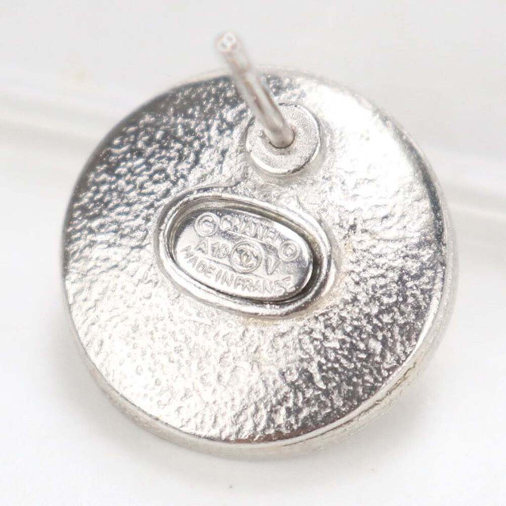 CHANEL Silver Logo Earrings - Picture 4 of 5